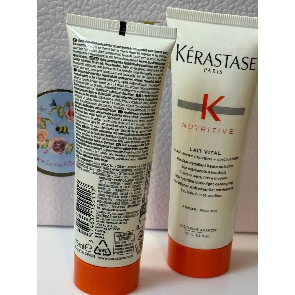 Kérastase  Nutritive Hydrating Conditioner for Dry Hair BUNDLE of TWO - NEW